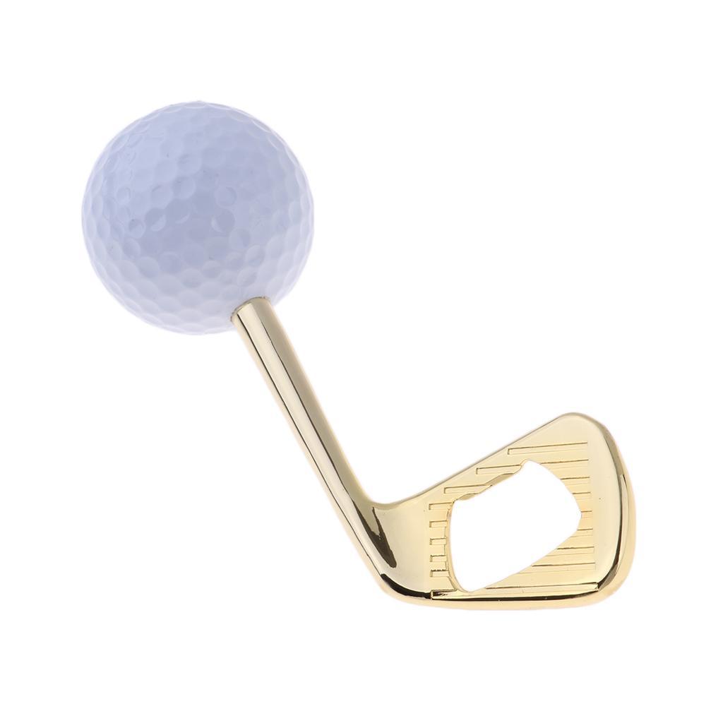 Creative Golf Ball Bottle Opener Zinc Alloy Puller Openers Golden