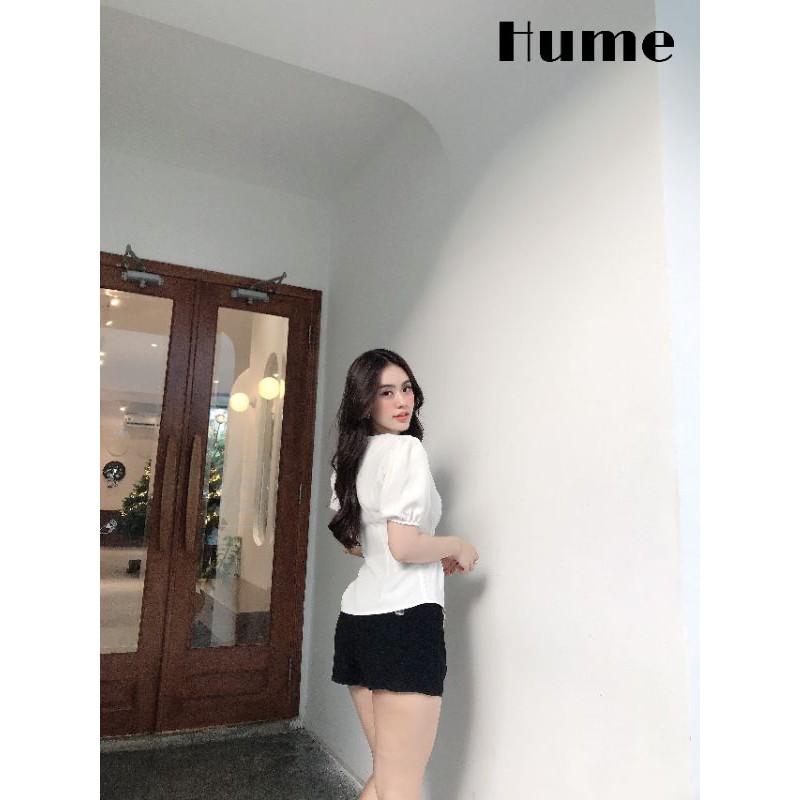 Set Công Sở Áo Trắng Cổ Chữ V Kèm Quần Sang Trọng Hume