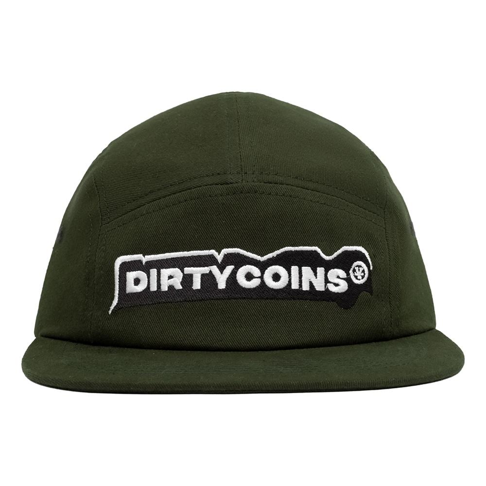 DirtyCoins Nón 5 Panels Cap - Pine Green