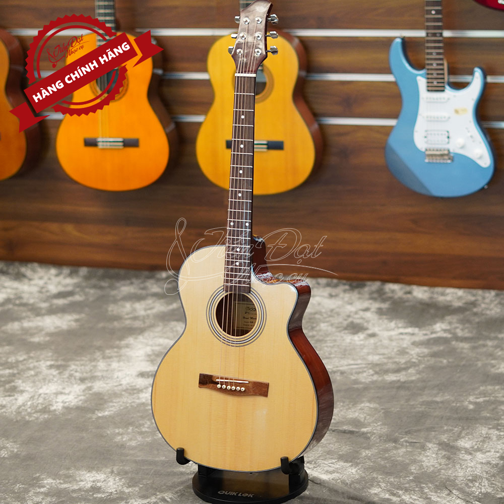 Đàn Guitar Acoustic Việt Nam GA-14HL Mặt Gỗ Thông Nguyên Tấm Cao Cấp