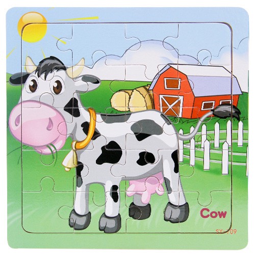 Combo 10 tranh ghép 20 mảnh bằng gỗ MK002 - đồ chơi ghép hình bằng gỗ an toàn cho bé