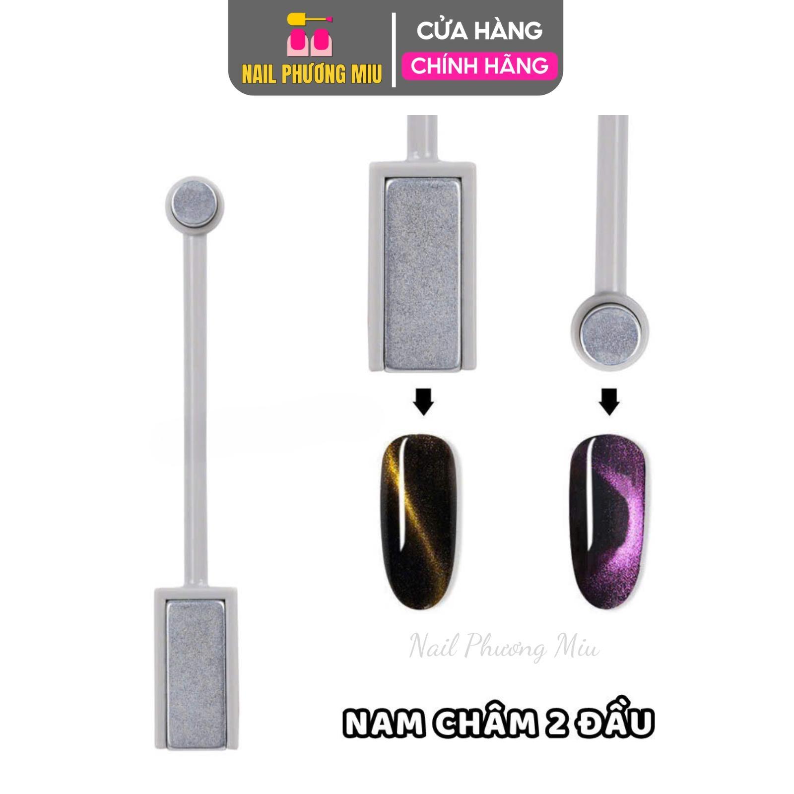 [Tổng Hợp] Nam Châm Tạo Mắt Mèo 2 Đầu Vuông Tròn, Nam Châm 5 in 1 Làm Nail, Nam Châm Chữ Nhật Hơ Sơn Gel Tạo Hiệu Ứng Lấp Lánh Nữ Women