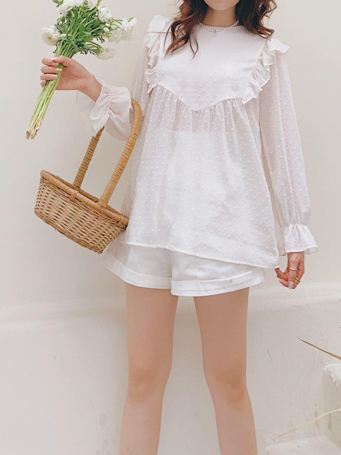 Hình ảnh Áo trắng baby Tusca blouse Gem Clothing SP060434