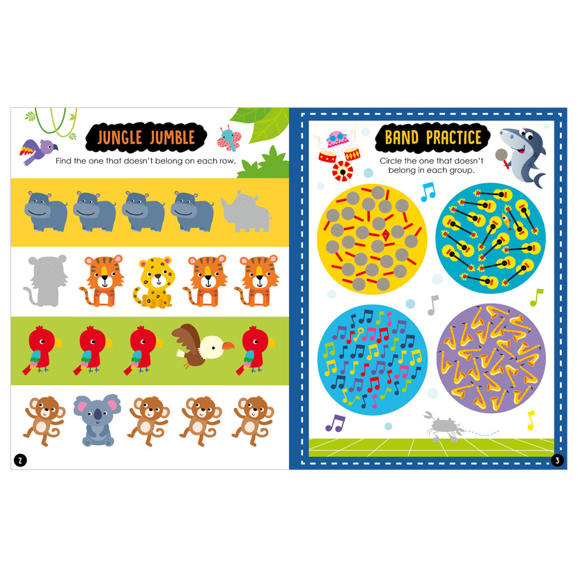 Sách tương tác sticker –  Tìm hình khác biệt - Odd one out (Sticker activity book)