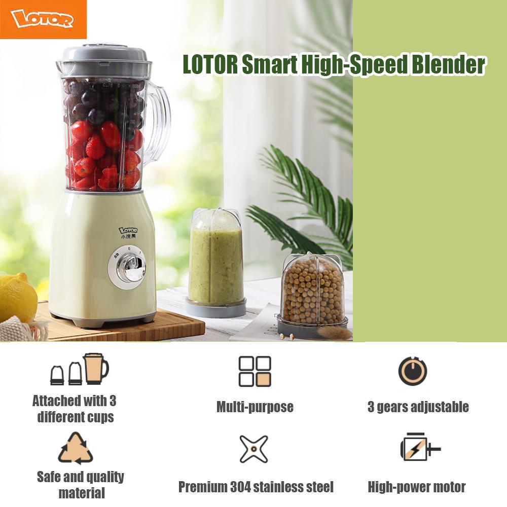LOTOR Smart High-Speed Blender/Mixer 400W Nutrient Extractor BPA-Free Countertop Blender with Total Crushing