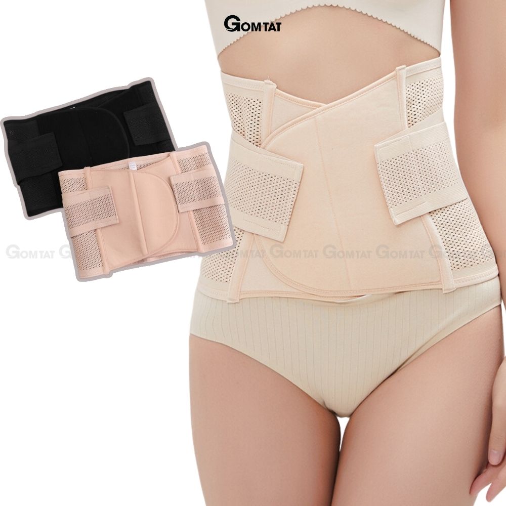 Đai nịt bụng chống cuộn sau sinh, gen nịt bụng dán định hình giãm mỡ eo thon có lỗ thông hơi - DAINITBUNG - V03