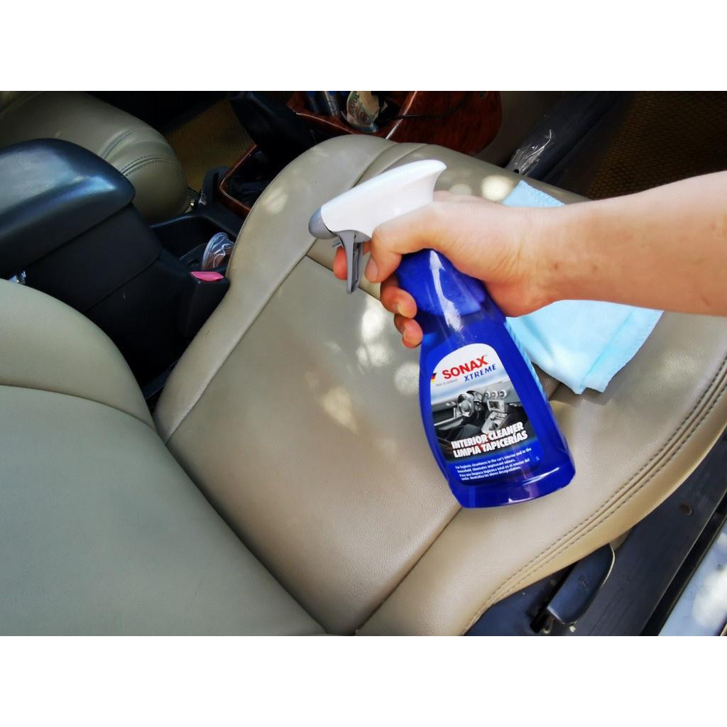 Chai Xịt Làm Sạch Khử Mùi Nội Thất Xe SONAX Xtreme Interior Cleaner 221241 Tặng Khăn