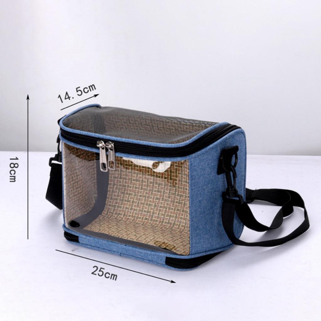 Bird Parrot Carrier Bag Transparent Breathable Pet Travel Bag for Rabbit