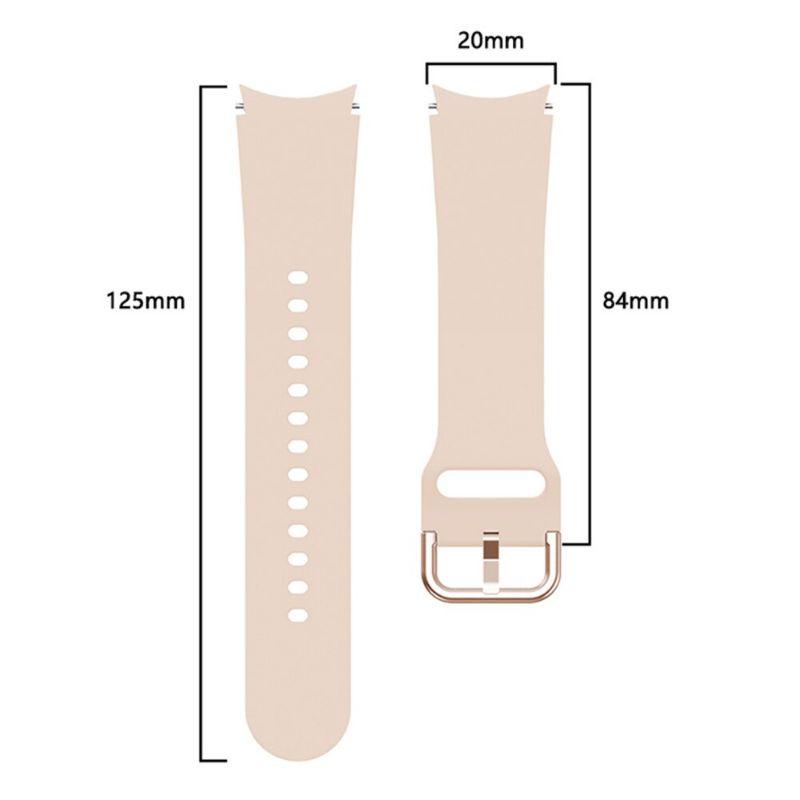 Dây silicon ngàm cong dành cho đồng hồ Samsung Galaxy Watch 4 40mm & Watch 4 44 mm