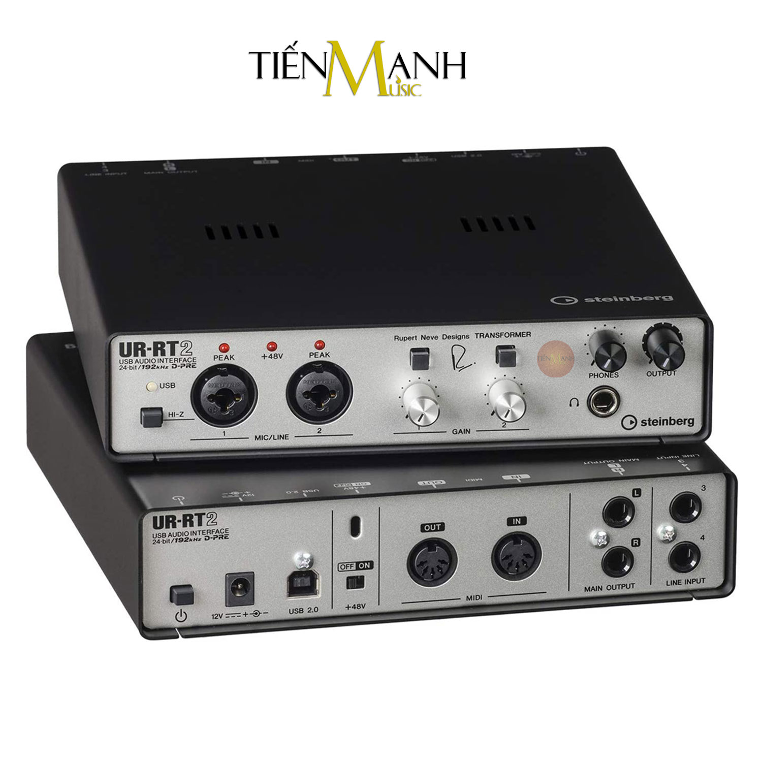 Soundcard Steinberg UR-RT2 - Sound Card Bộ Thu Âm Thanh và Livestream Audio Interface UR RT2 Hàng Chính Hãng - Kèm Móng Gẩy DreamMaker