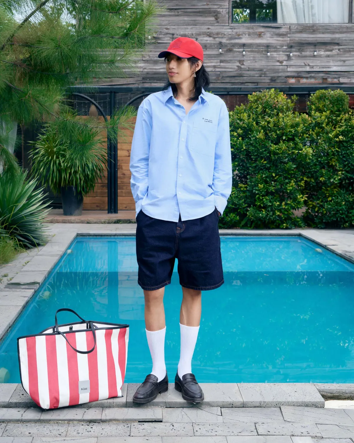 Quần short denim nam (Quần short jean) Form Loose - RT 10S25DPS005 | ROUTINE CÀ MAU
