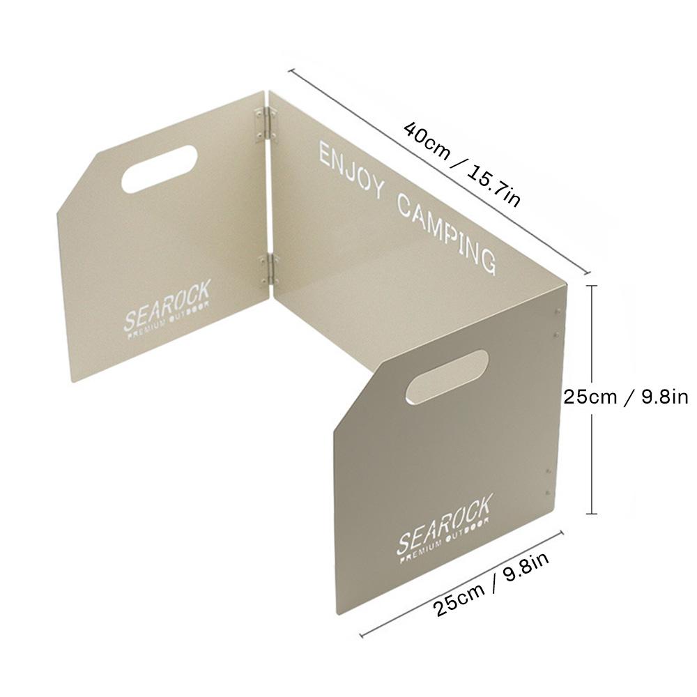 Miếng chắn gió cho bếp gas, bếp lò ắm trại kép kín với túi đựng