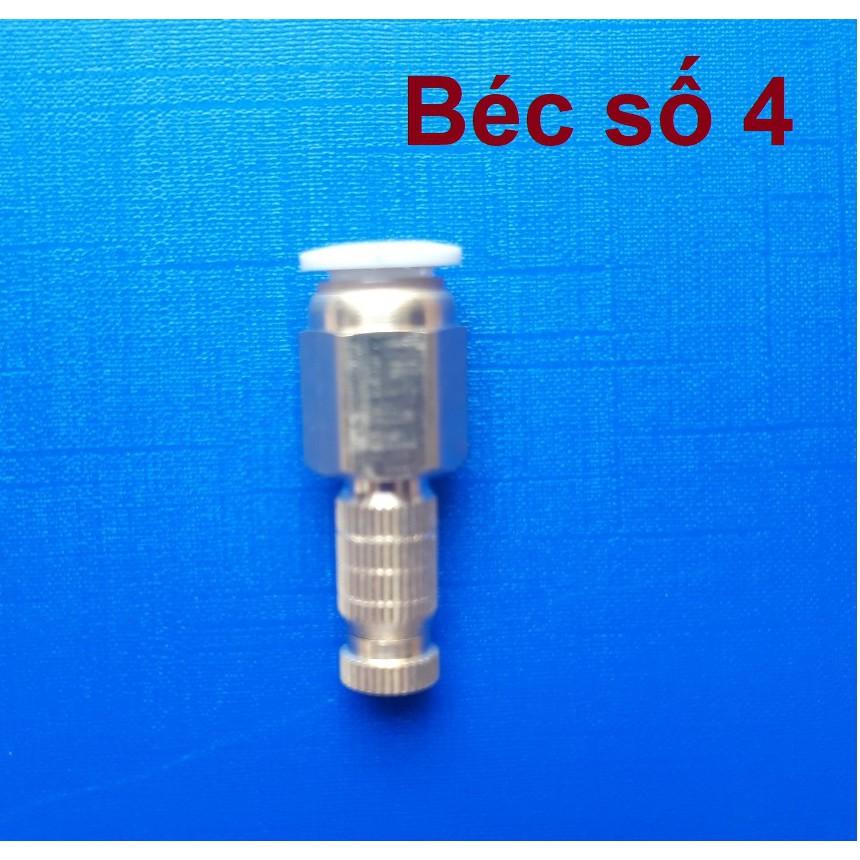 Bộ đế cuối đồng kèm béc phun sương số 4-5-6-8 tưới lan