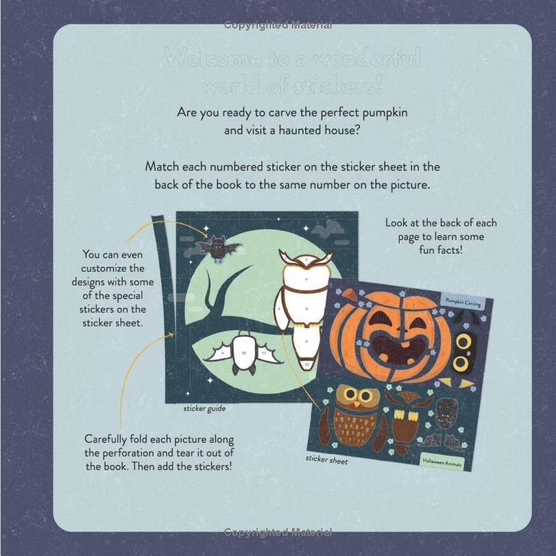 Sách ngoại văn: Color With Stickers - Halloween