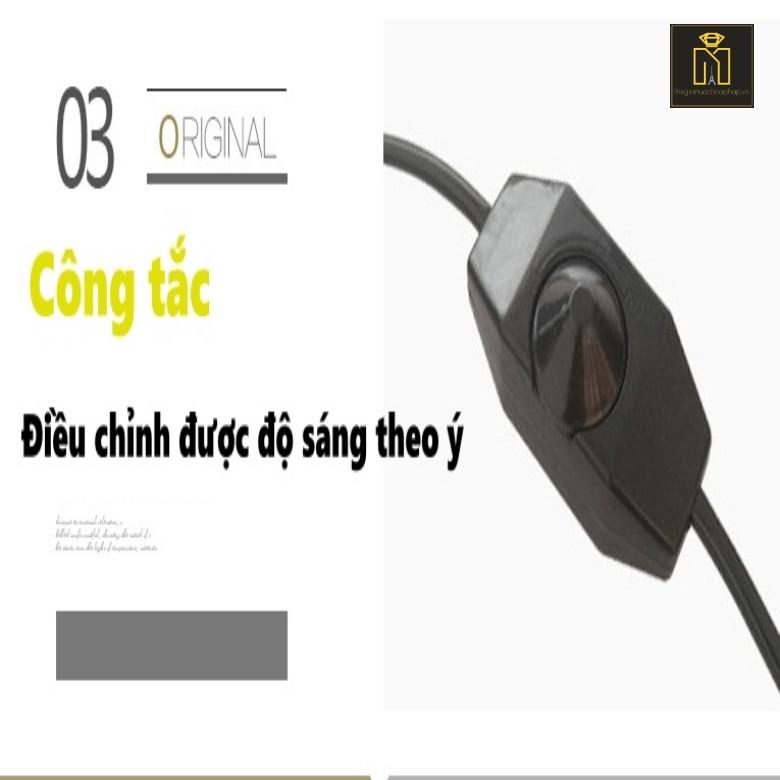 Đèn đốt nến thơm - Vintage - Bóng  GU10 35W - chỉnh được độ sáng