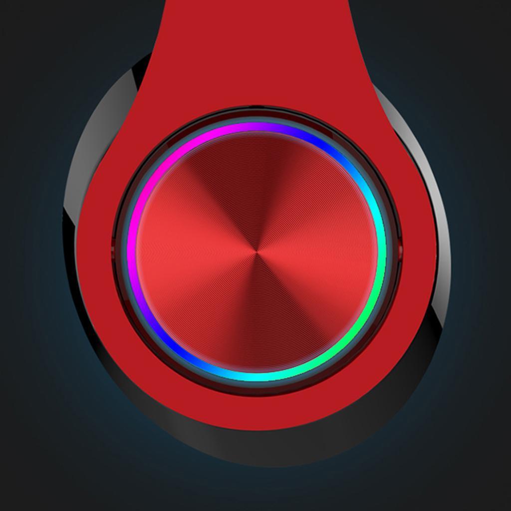 RGB Luminous Wireless Bluetooth Gaming Headset Stereo Headphone
