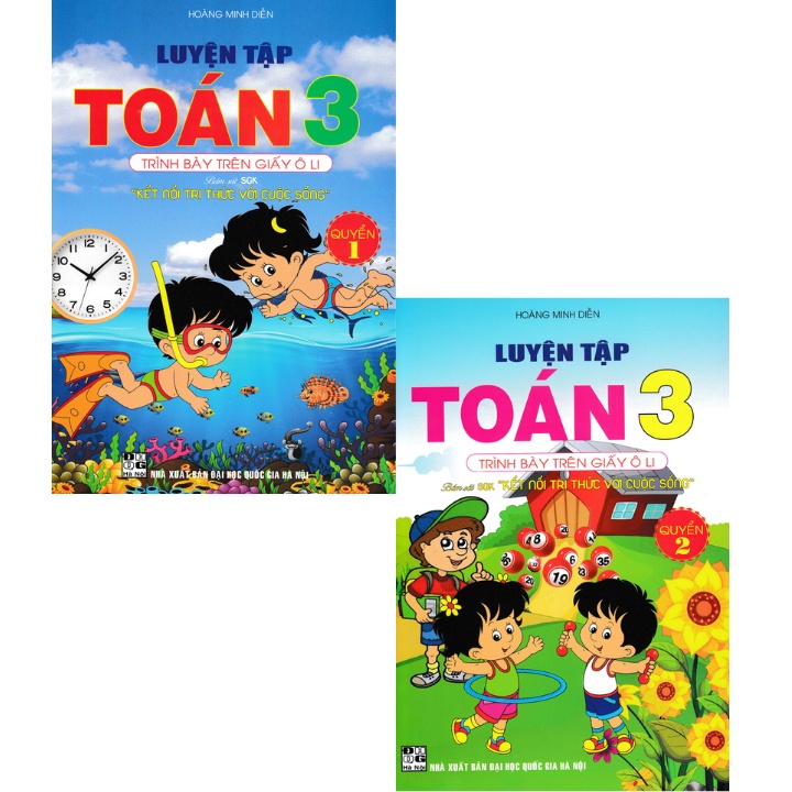 Sách - Combo Luyện Tập Toán 3 - Trình Bày Trên Giấy Ô Li