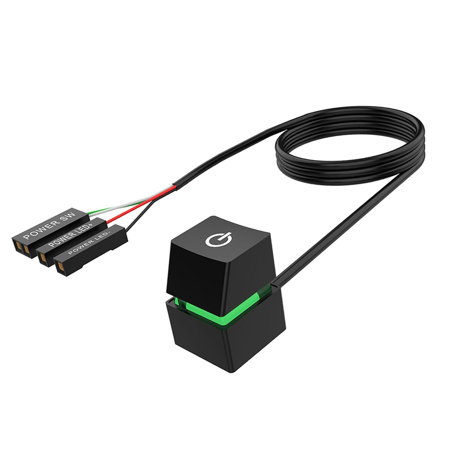 Desktop Switch, with Extension Cable Desktop Computer Power Switch for