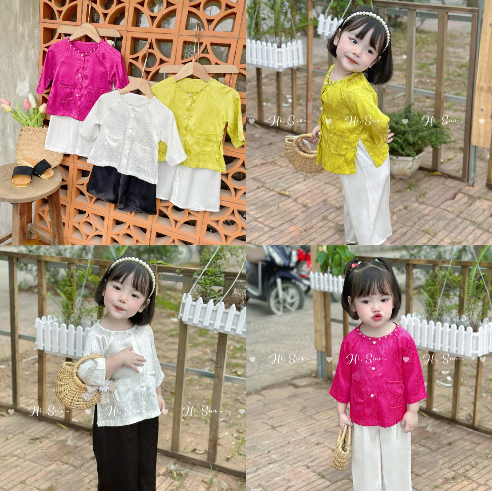 Bộ bà ba bé gái  8-33kg