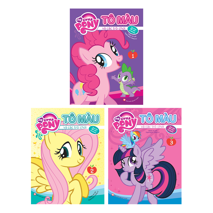 Combo: Pony Tô Màu Có Đề Can (Bộ 3 Cuốn)