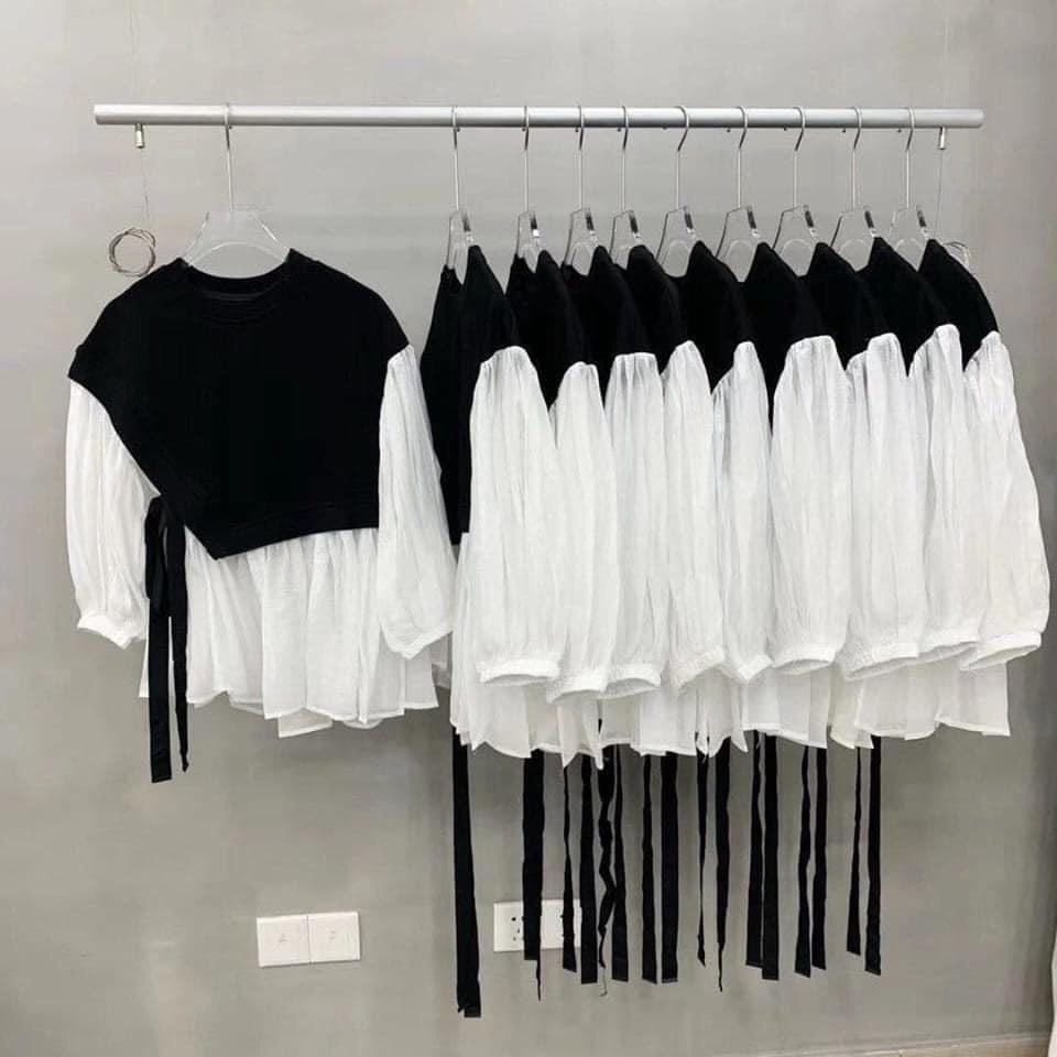 Áo bầu thu đông công sở thời trang
