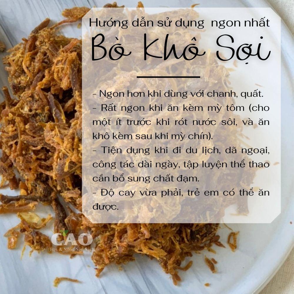 Bò Khô Sợi CAO FOOD nhà làm cao cấp từ thịt thăn bò 100% - Đặc sản Đà Nẵng siêu ngon chuẩn vị phải thử