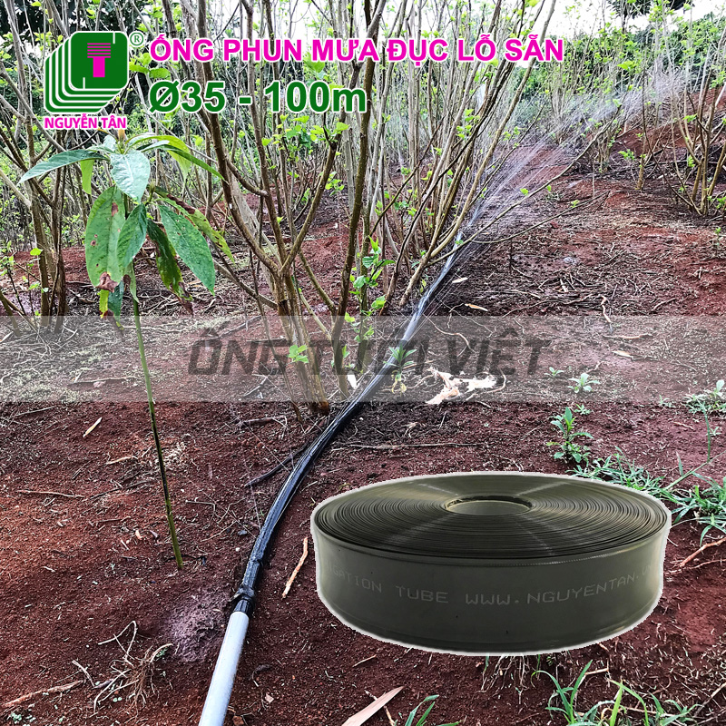 100m Ống dây tưới phun mưa Nguyễn Tân phi 35 | Ống mềm sử dụng trong hệ thống tưới nông nghiệp