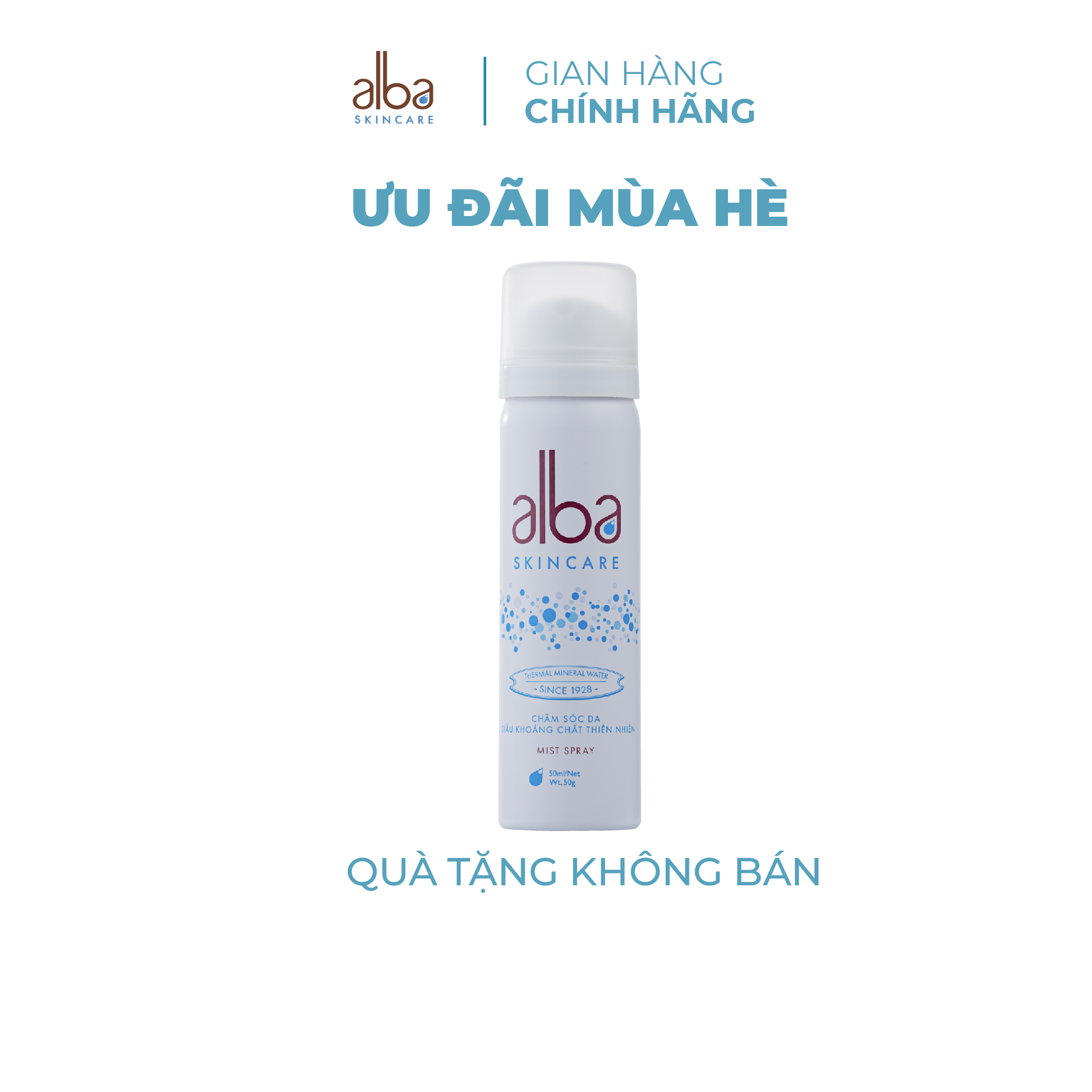 Xịt Khoáng ALBA SKINCARE Chống Lão Hóa Và Dưỡng Ẩm Cho Da 50ML