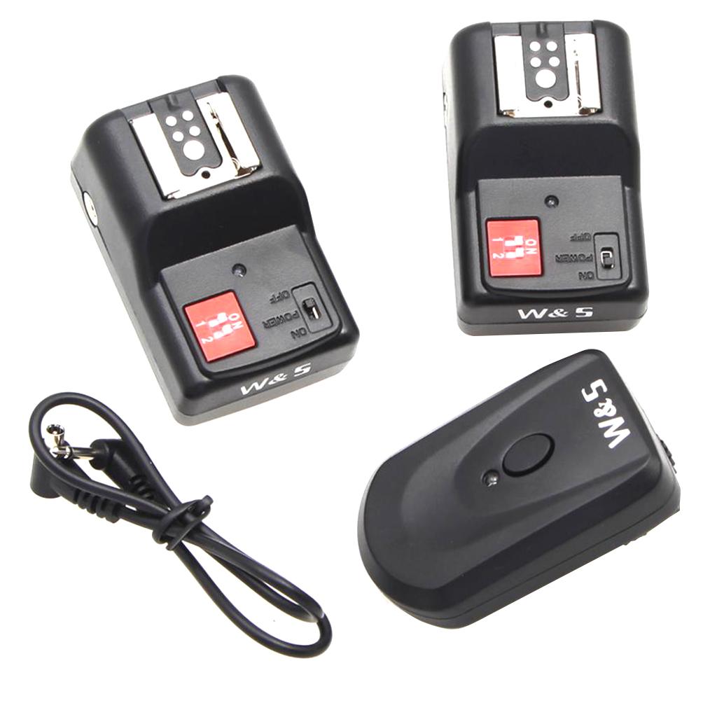 PT-04GY Wireless 4 -Channels Flash Trigger Receiver With 2 Receiver For DSLR Camera