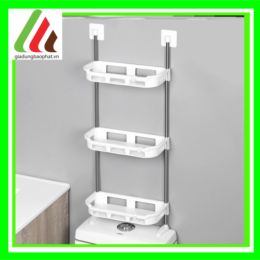 KỆ 3 TẦNG KÊ TOILET DÁN TƯỜNG SIÊU CHẮC CHẮN