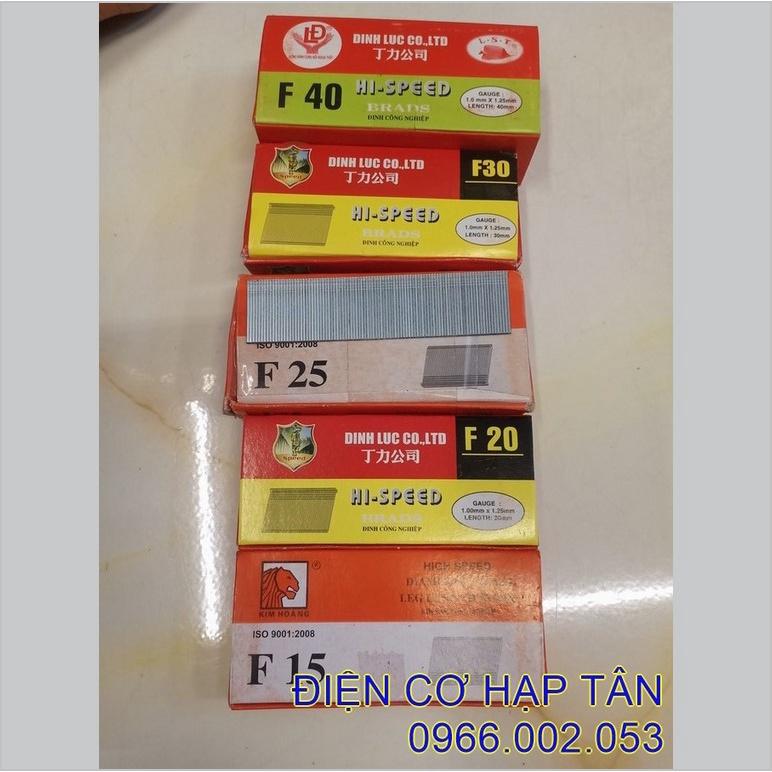 Đinh bắn gỗ F10, F15, F20, F25, F30 , f40 , F50 - 4000 - 5000 đinh trên hộp, cho máy bắn đinh