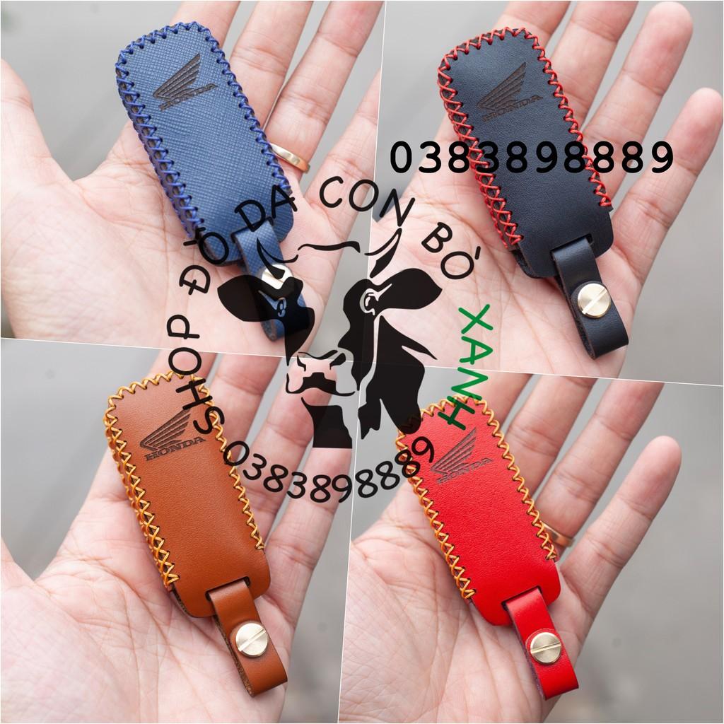 Bao da dành cho Chìa Khóa Honda Vision 2021 2022 handmade da thật