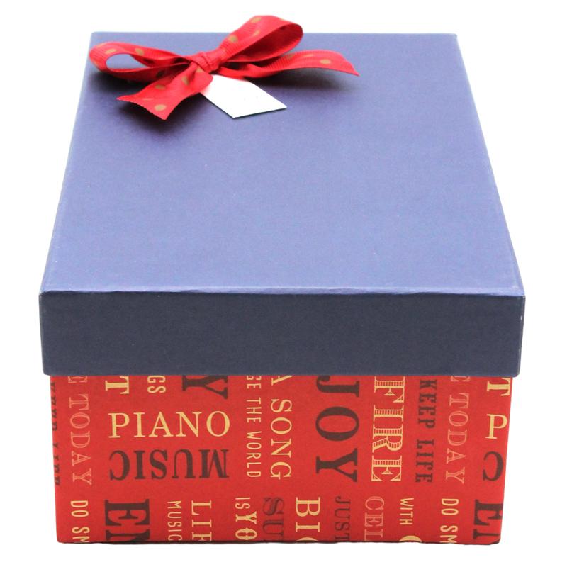Hộp Quà Có Nơ - Nắp Rời - Size 22 x 14 cm - Linh Lan N221409MI-N2