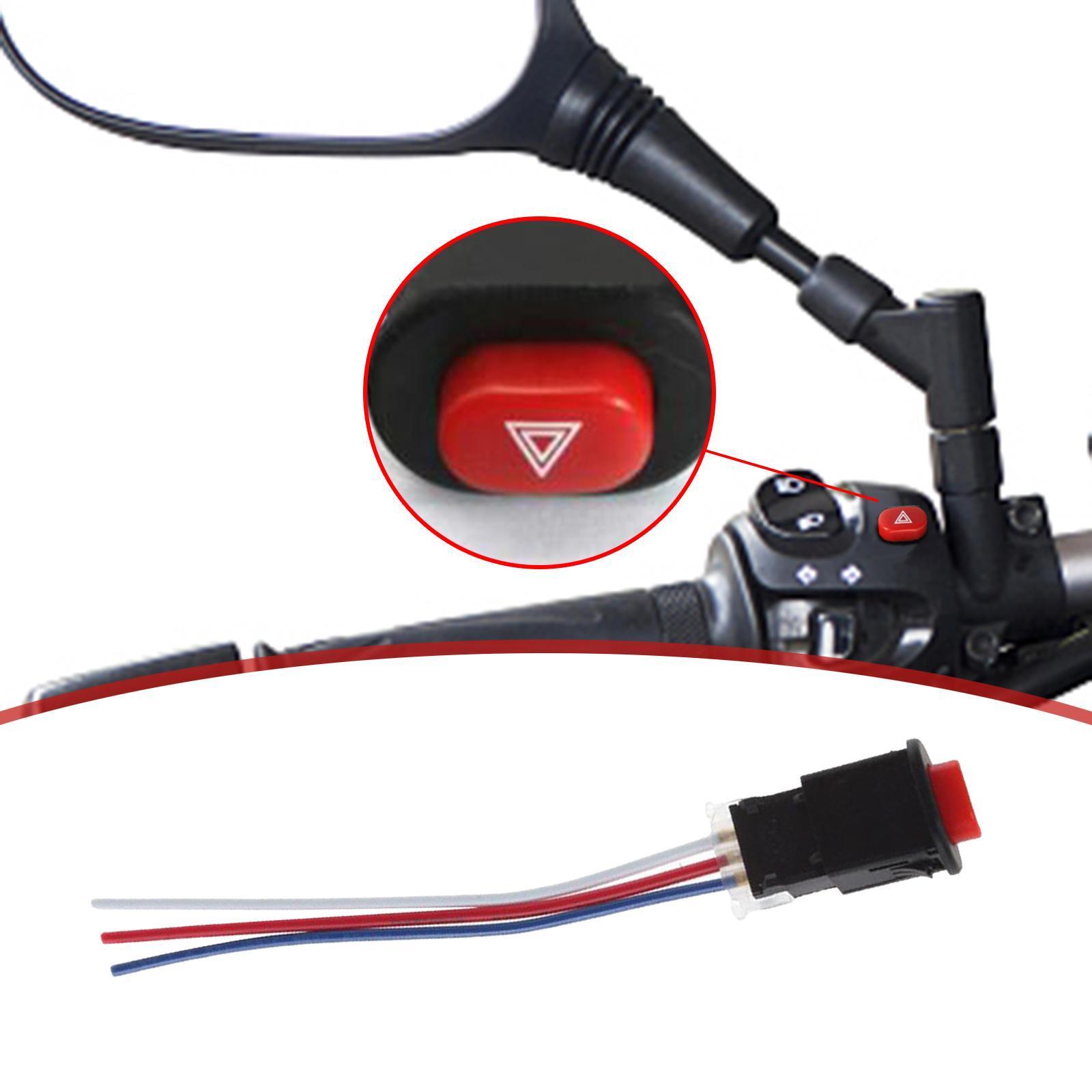 Motorcycle Hazard Light Switch Push Button Switch Controller Accessories Reliable Performance for Motorcycle ATV Handlebar