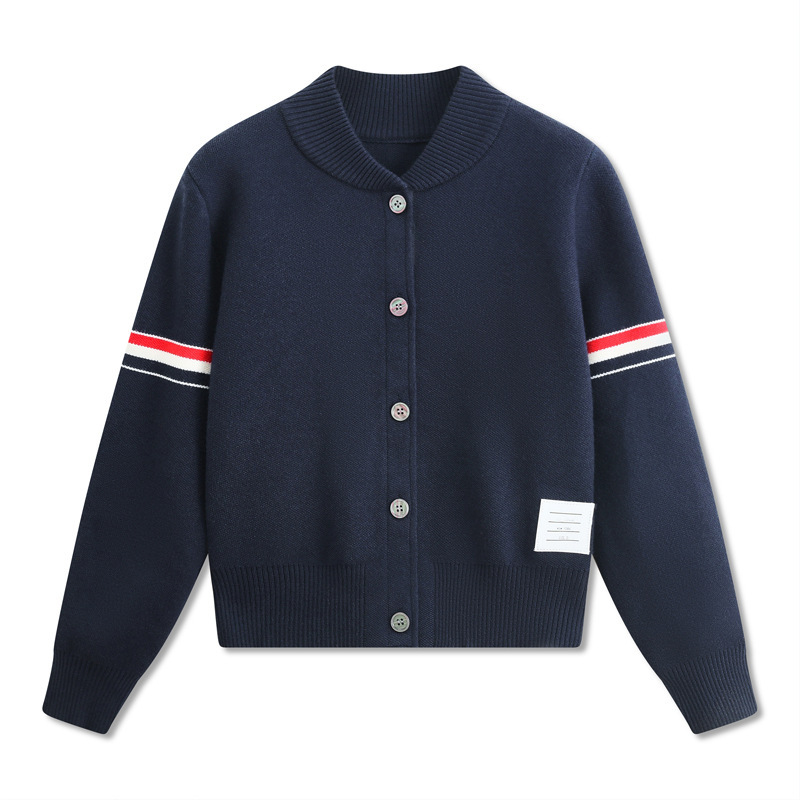 Áo khoác len cardigan nữ, dày dặn đèn lồng cổ cao thiết kế Hàn Quốc