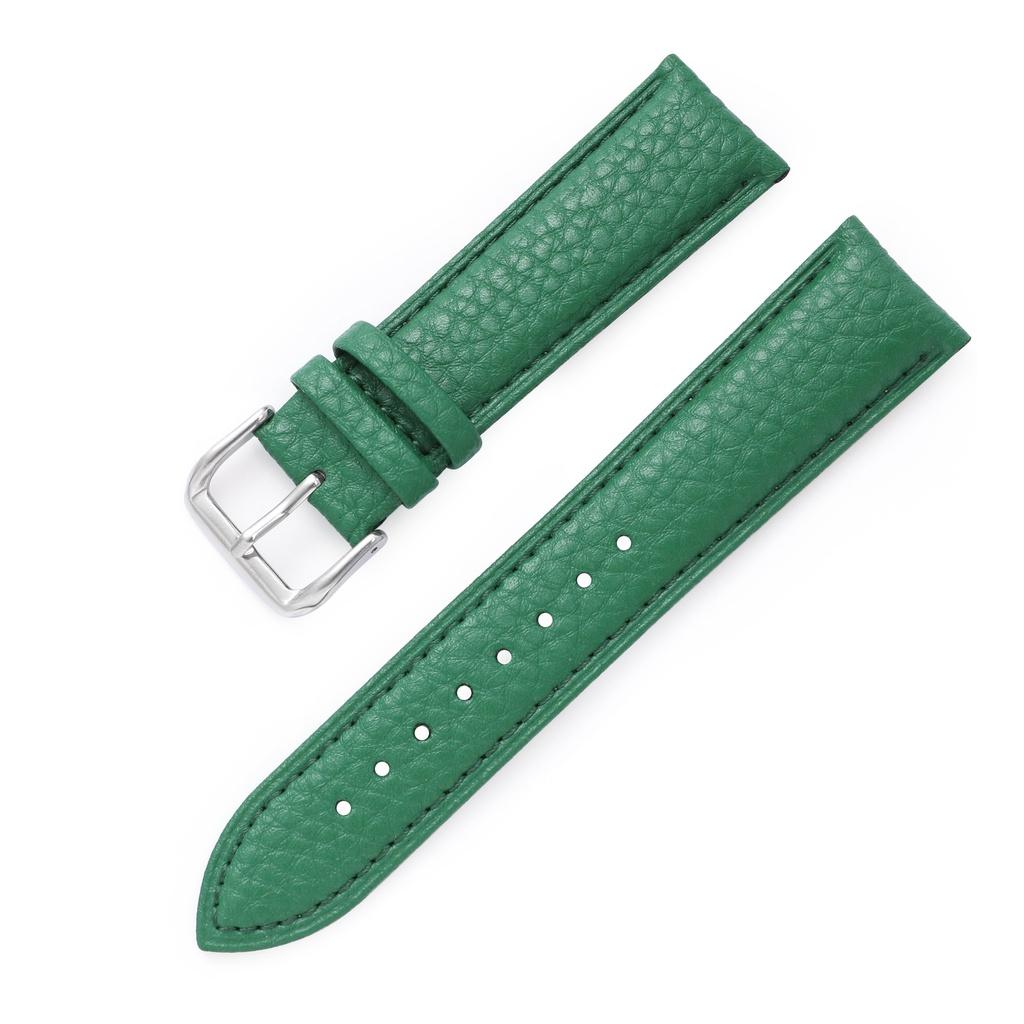Dây đồng hồ da bê mềm họa tiết da trâu BO-29 KHÓA CÀI chống thấm nước 12 14 16 18 20 22mm