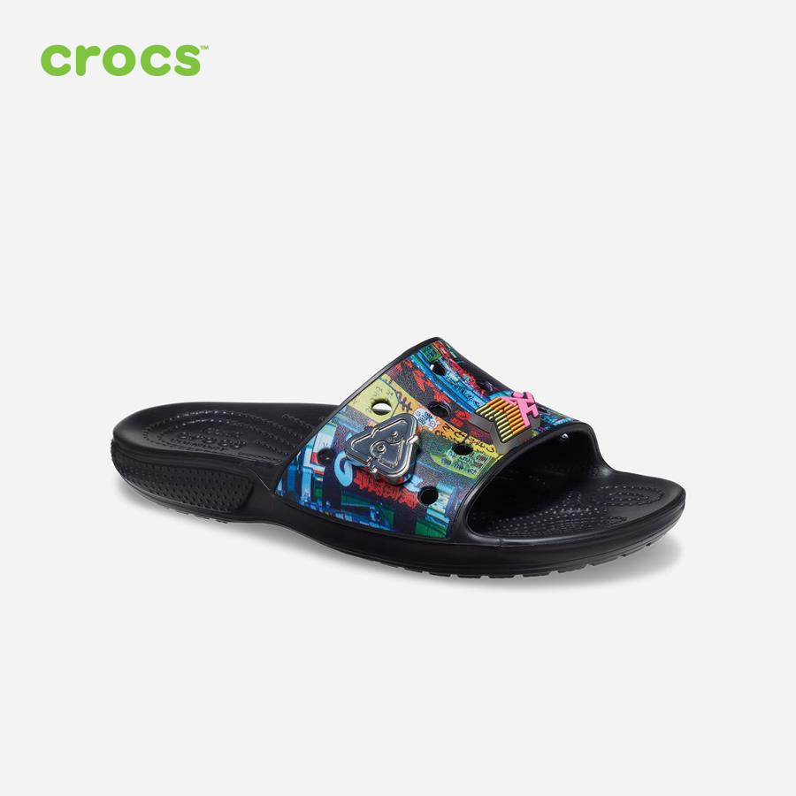 Dép quai ngang unisex Crocs FW Classic Slide U Cyber Nights Multi - 207569-90H