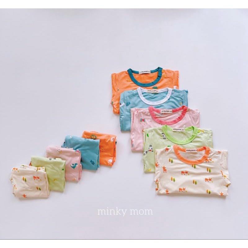 {MẪU MỚI} Bộ Dài tay SIZE ĐẠI Minky Mom Thun Lạnh mềm mịn mát in hình cho bé trai, bé gái từ 17-32kg