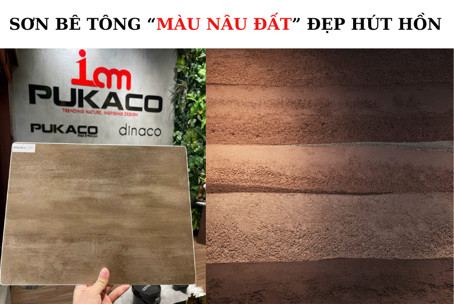 Sơn hiệu ứng bê tông PUKACO - 236 sử dụng được 18m2 cho nội thất và ngoại thất