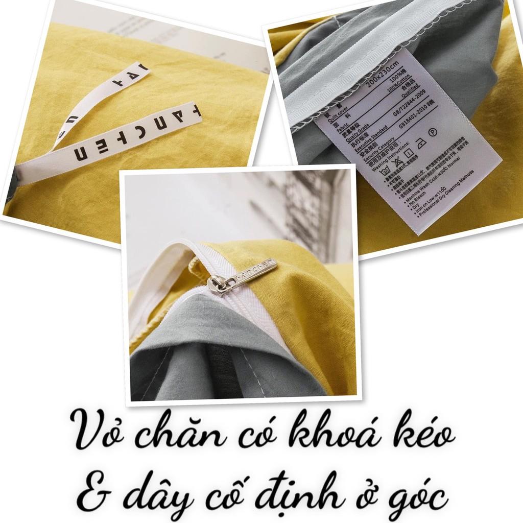 BỘ CHĂN GA GỐI COTTON TICI DAA Bedding dày mát, bộ drap nệm phong cách Hàn quốc cao cấp đủ màu đủ size