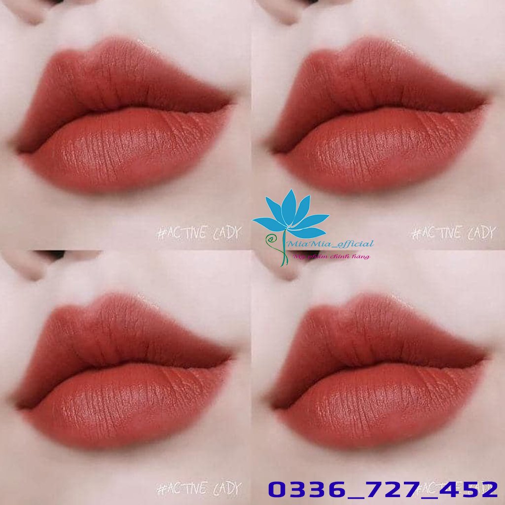 Son Kem Lì 3CE Cloud Lip Tint Active Lady - Sắc Hồng Cam Đất Tự Nhiên Tôn Da [NHẬP KHẨU CHÍNH HÃNG]