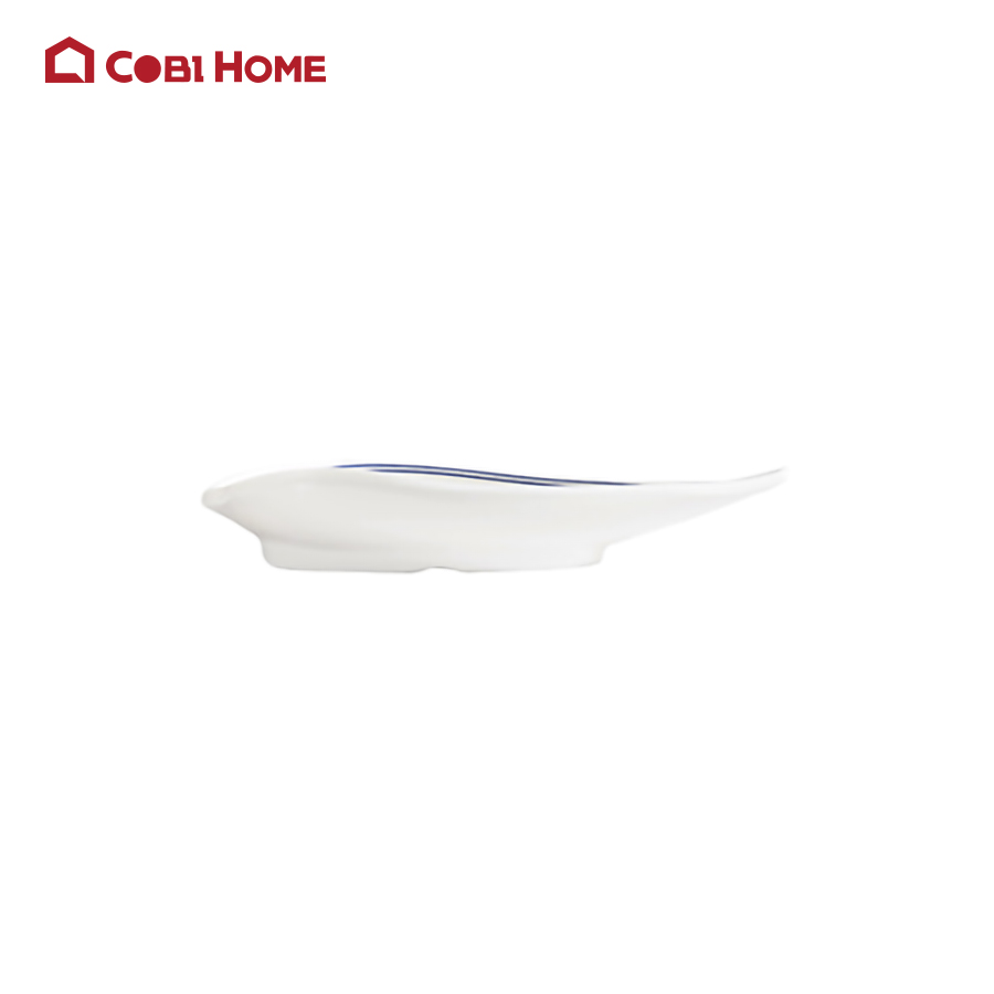 Đĩa oval hình lá tạo kiểu sang trọng bằng melamine cao cấp