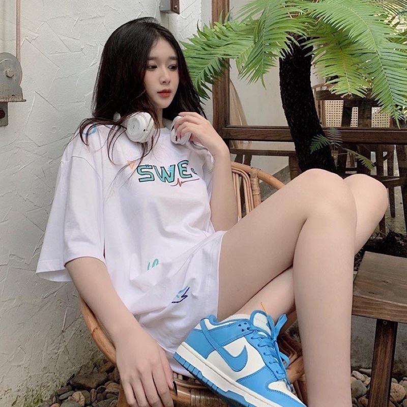 Áo thun unisex tay lỡ 90' đầy đủ tag cổ tag tay Hany shop