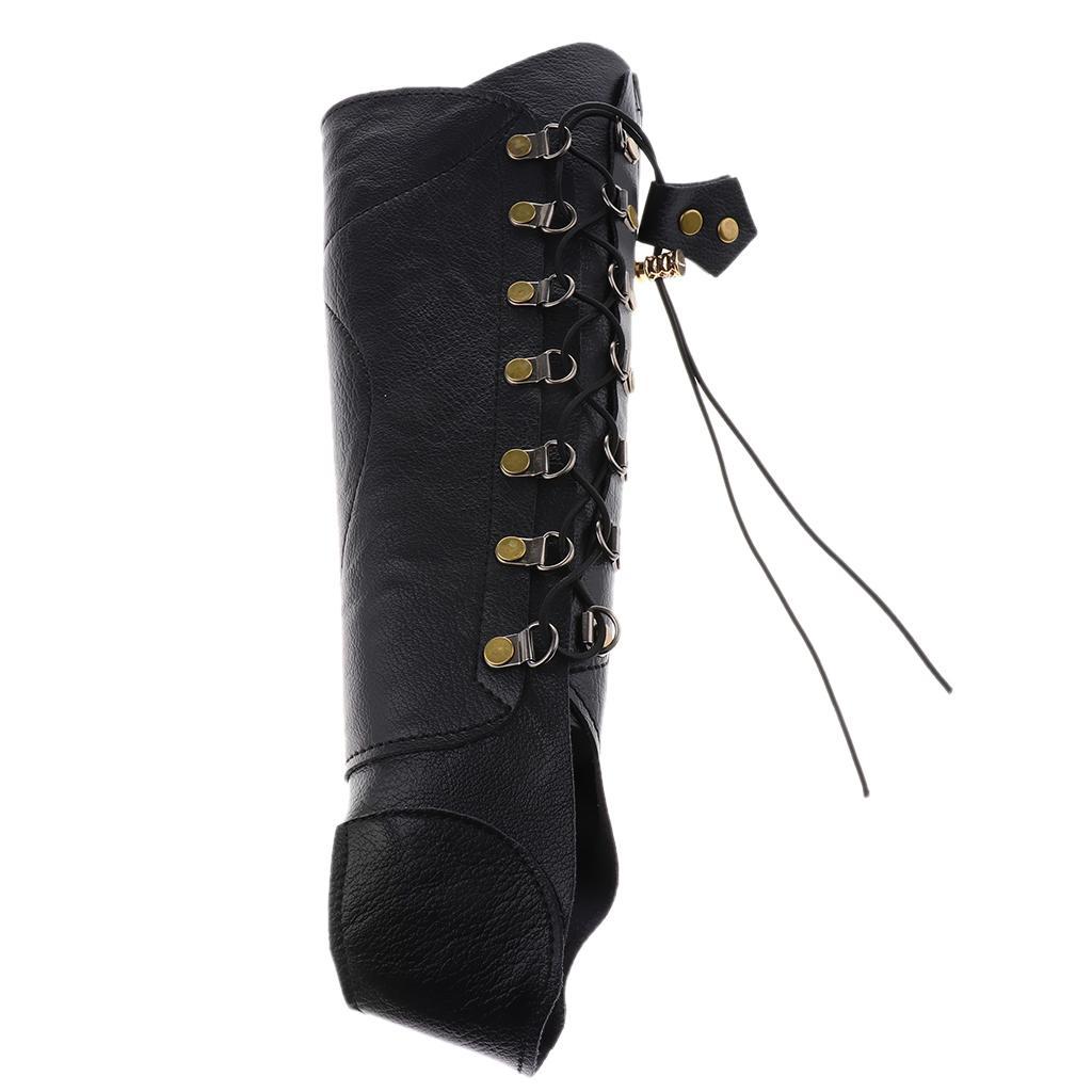 Adjustable Archery Arm Guard, Pu Leather for Recurve Compound Long Bow Hunting