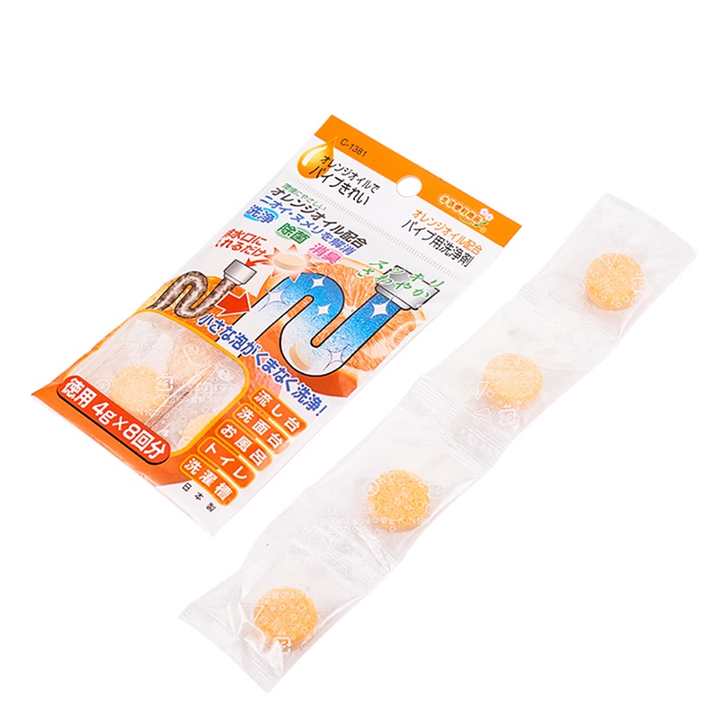 Viên tẩy rửa khử mùi ống xả nước 4g x 8 viên