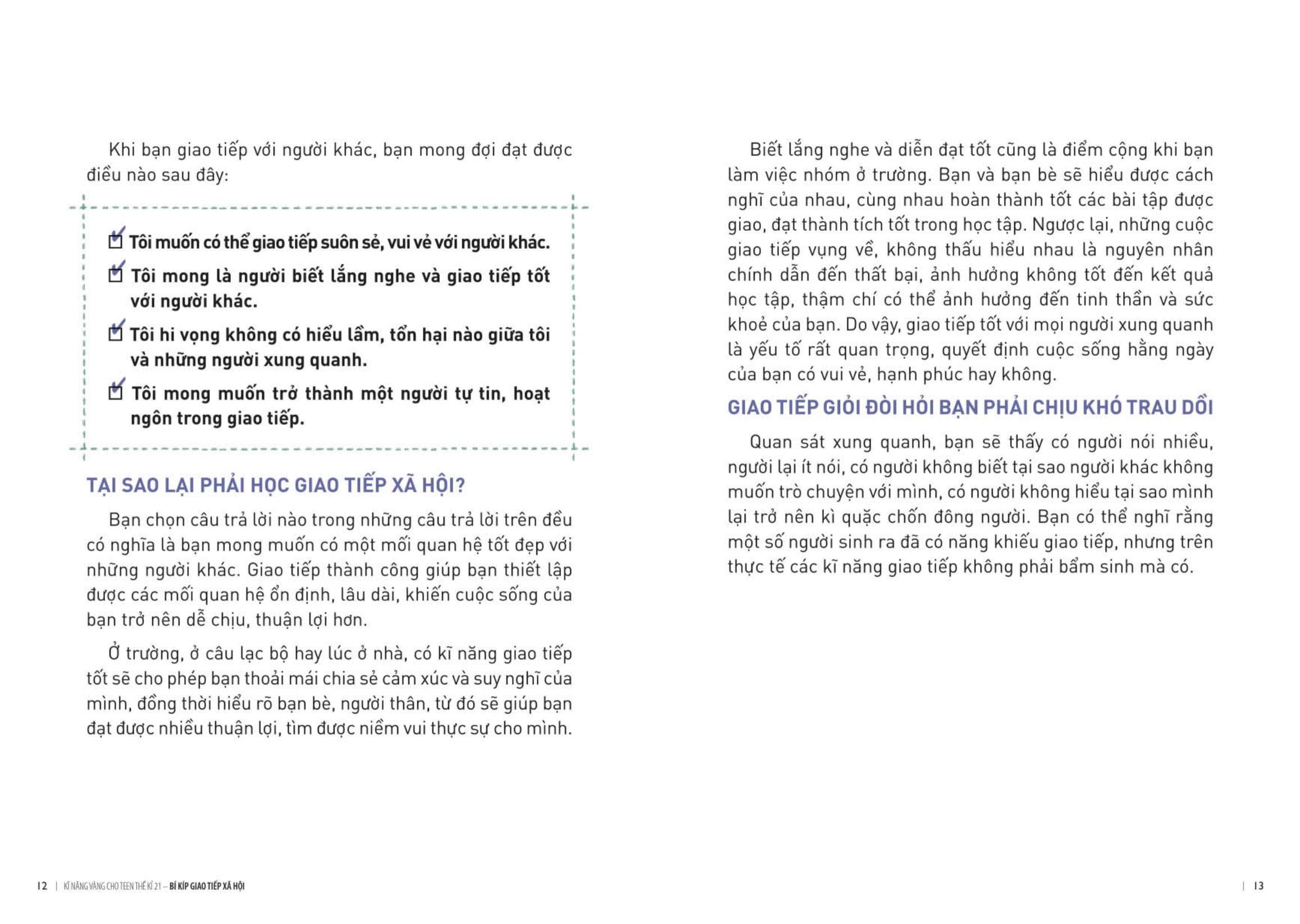 Sách - Kĩ Năng Vàng Cho Teen Thế Kỉ 21 - Bí Kíp Giao Tiếp Xã Hội