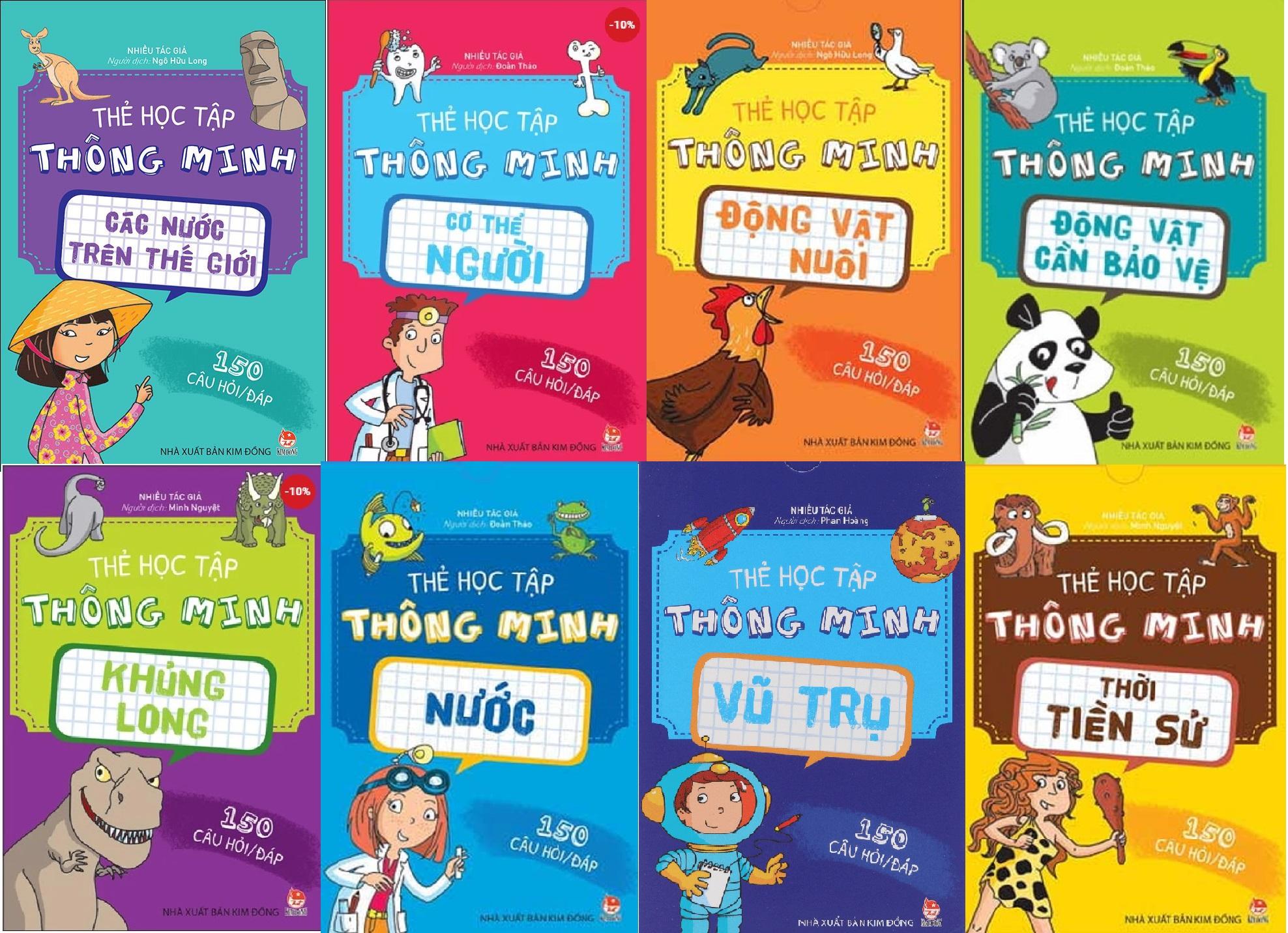 Trọn bộ Thẻ học tập thông minh - 8 cuốn
