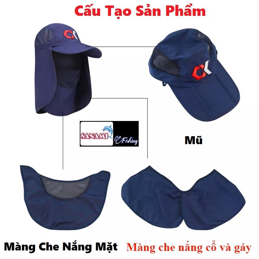 Nón Mũ Câu Cá Chống Nắng Chuyên Dụng Đi Phượt Và Câu Cá PK-39 Sanami Fishing Store