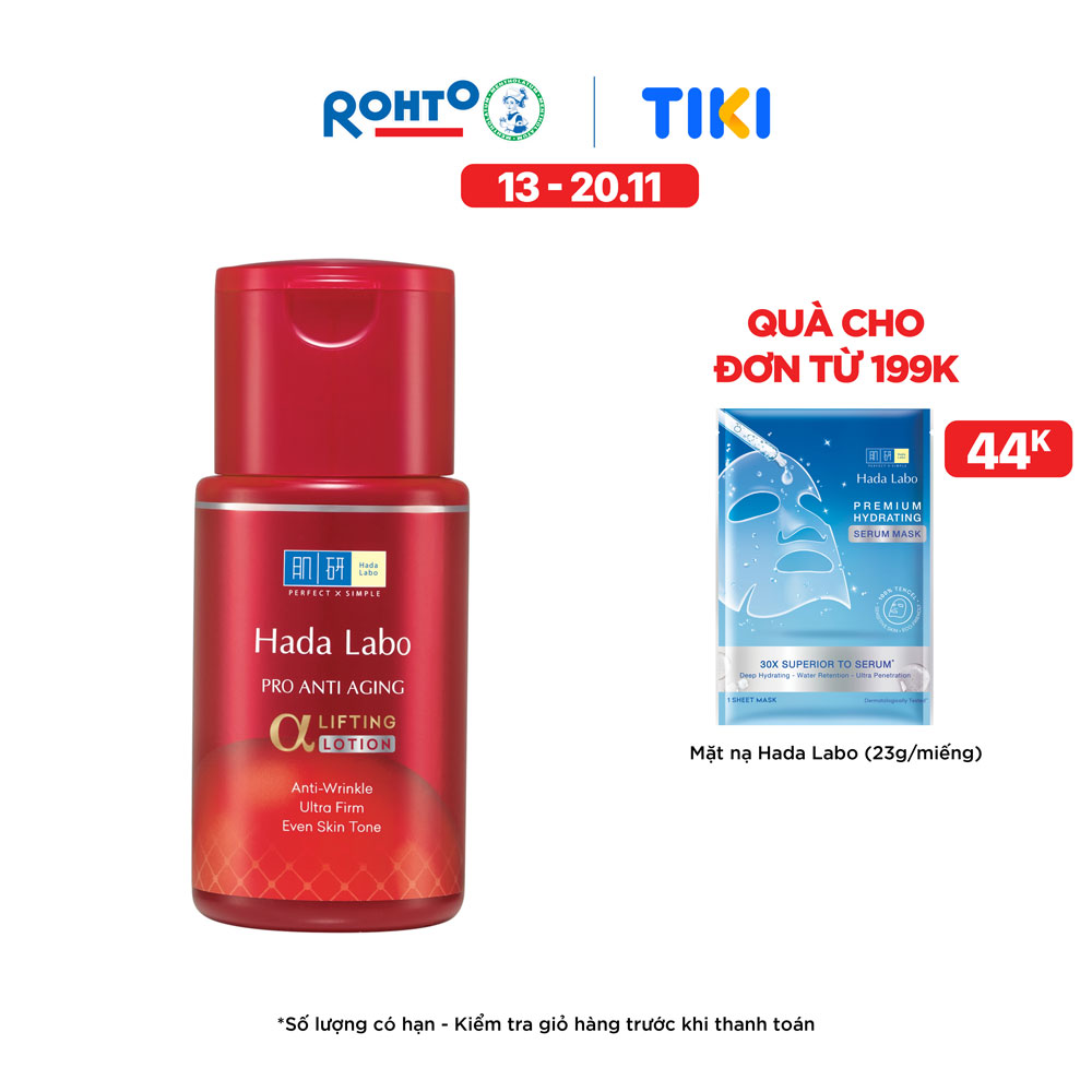 Dung dịch dưỡng chuyên biệt chống lão hóa Hada Labo Pro Anti Aging α Lifting Lotion