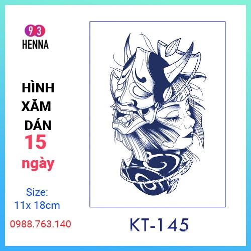 Hình Xăm Dán Tạm Thời Thảo Dược 15 Ngày mã KT145